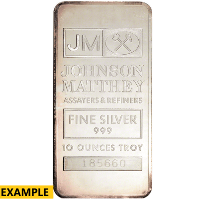 Johnson Matthey 10oz Silver Bar 