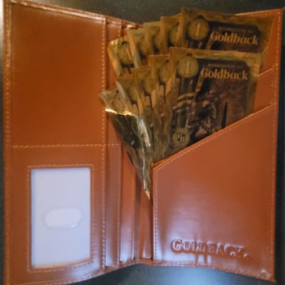 GoldBack Wallet + 10x [sequential] Ǥ1 D.C. notes