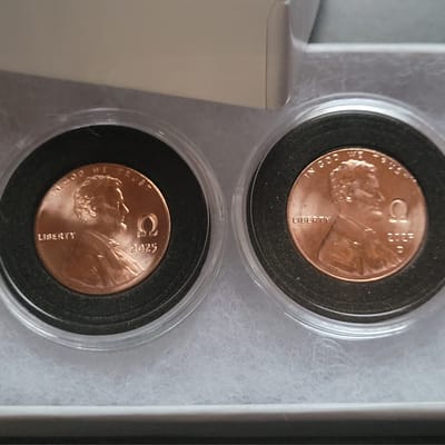 Omega Counterstamp - 2025 P & D Cents - additional view