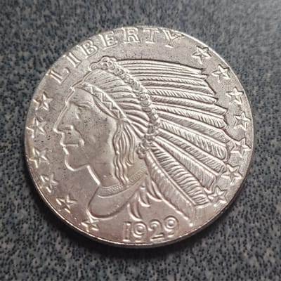 Incuse Indian- GSM 1/4 ozt .999 silver