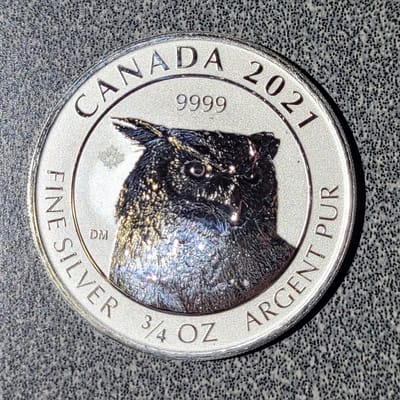 3/4 Ounce Owl - 2021 Reverse Proof