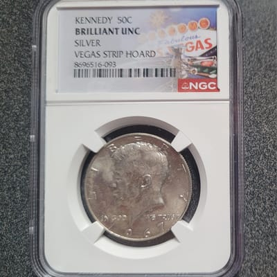 1967 Kennedy - BU - Vegas Strip Hoard