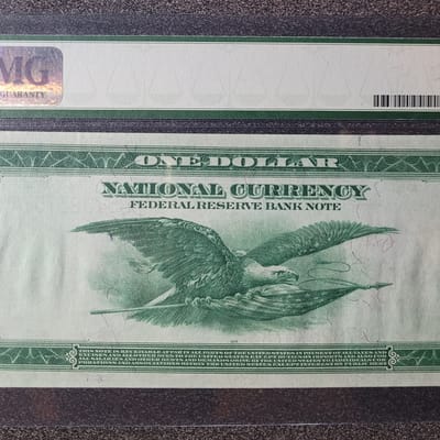 FRBN New York, $1 1918 Largw Size - additional view