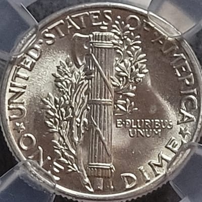 1943 Mercury Dime - MS 66 - additional view