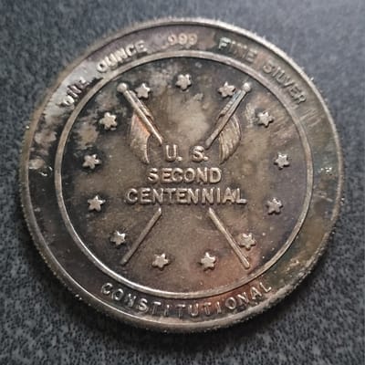 U.S. SECOND CENTENNIAL - 1 ozt .999 - Draper Mint - additional view