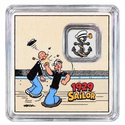 COMING! 1929 Popeye the Sailor Man 1 Gram Silver - additional view