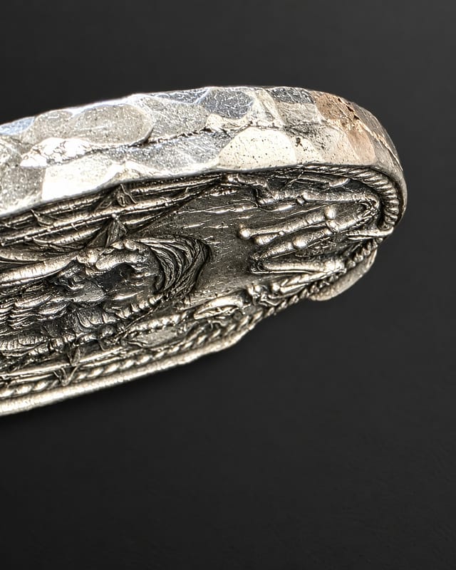 FTB Pirate Skull Silver Round, 1 oz .999 FS, Ultra High Relief, Hand Poured - Image 5