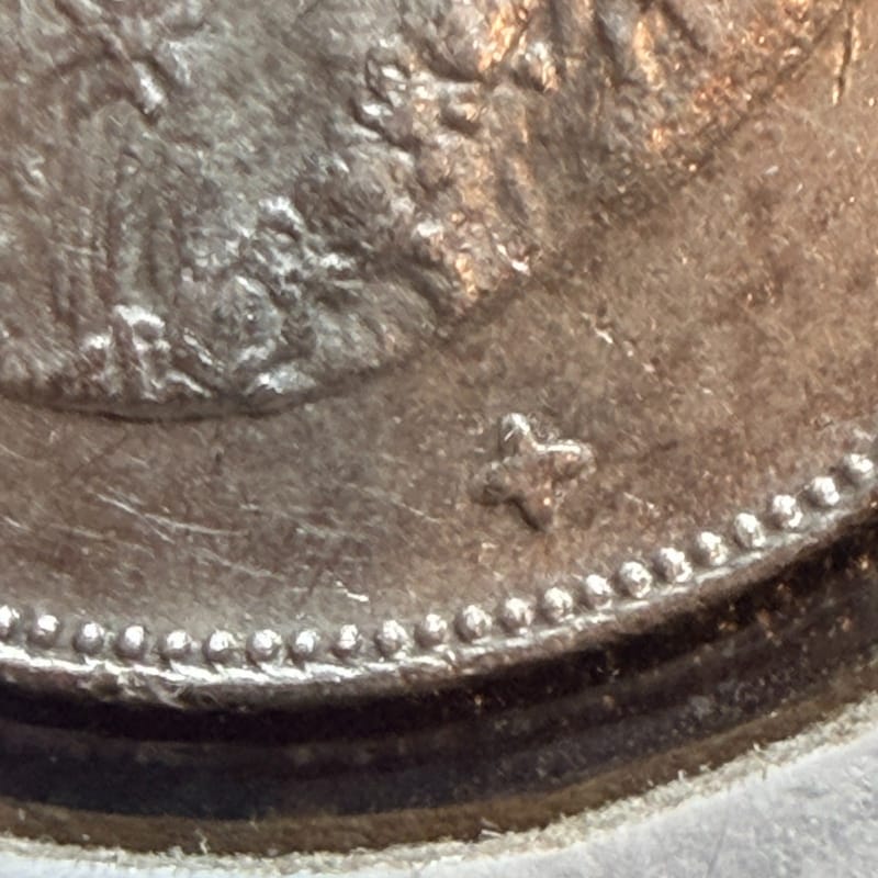 1921 Straits Settlements King George V 50 Cents Silver Coins .500 Fine [00752] - Image 7
