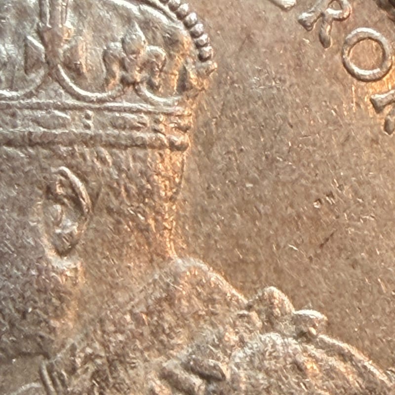 1921 Straits Settlements King George V 50 Cents Silver Coins .500 Fine [00752] - Image 8