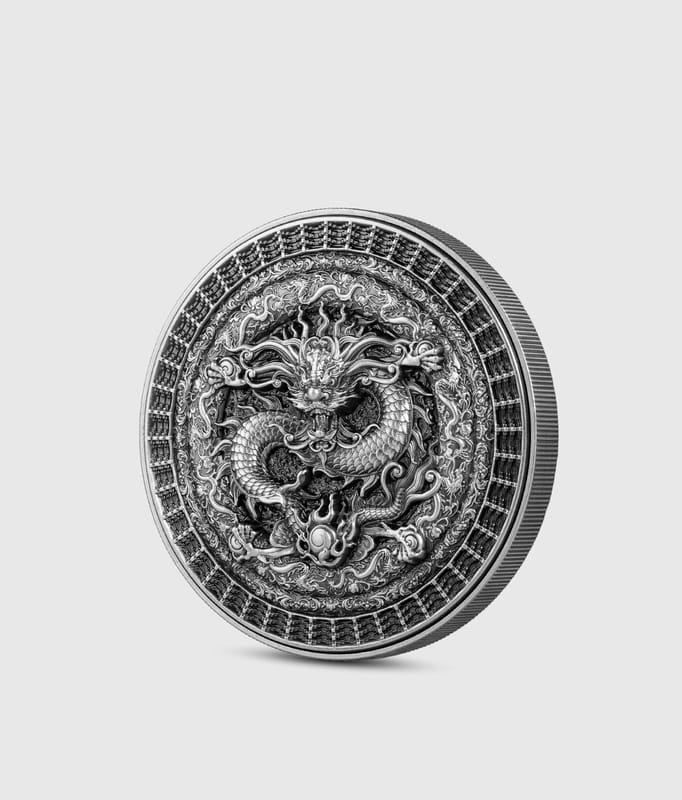The Forbidden Dragon 1oz 999 Fine Silver Coin 5000 Francs CFA 2023 - Image 2