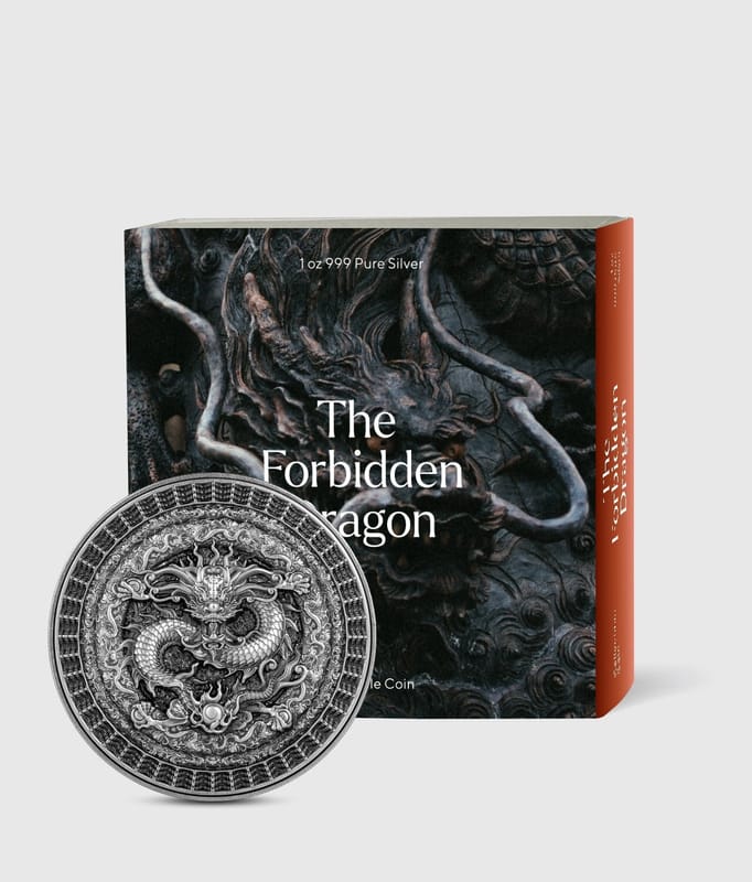 The Forbidden Dragon 1oz 999 Fine Silver Coin 5000 Francs CFA 2023 - Image 8