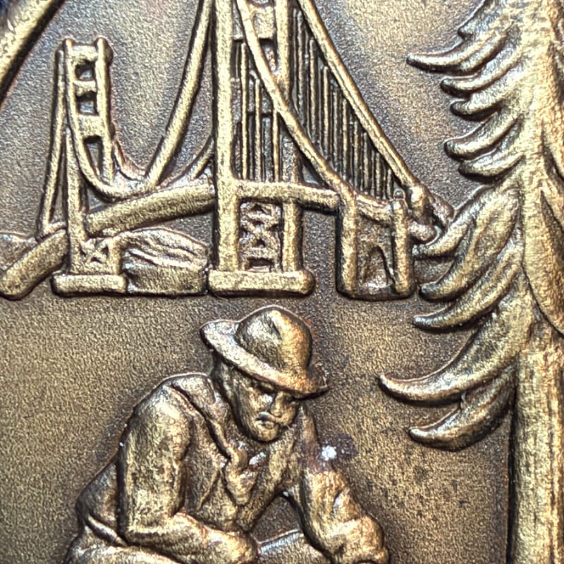 California Non-Local Statehood Capital Gold Panning Medal Token 00892 - Image 4