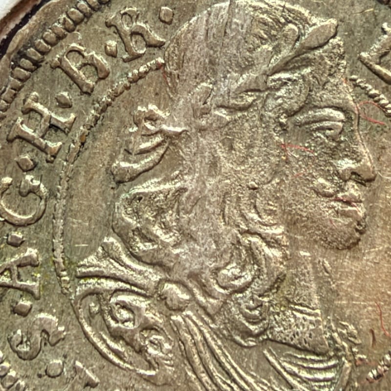 1675 Austria, Leopold I the Hogmouth, 3 Kreuzer, Silver - Image 5