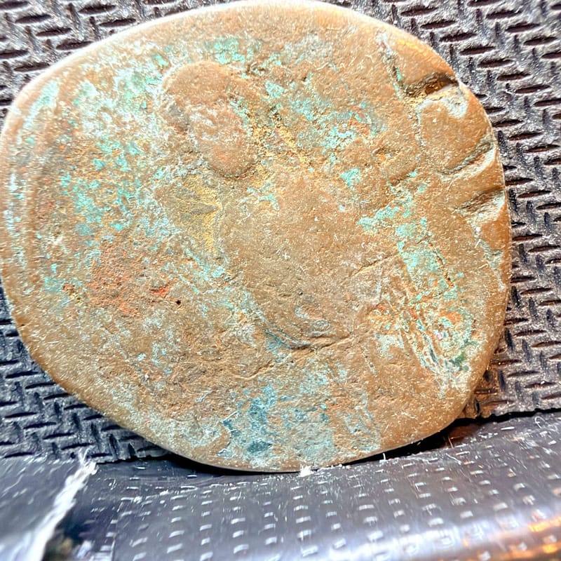 Byzantine Follis Jesus Christ IC XC NI KA Bronze Ancient Coin Cross 00898 - Image 4