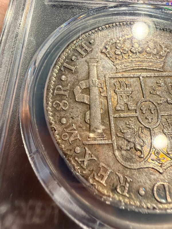 1809 MO TH MEXICO 8 REALES SILVER COIN PCGS AU58 SPAINISH COLONIAL SPAIN 00902 - Image 8