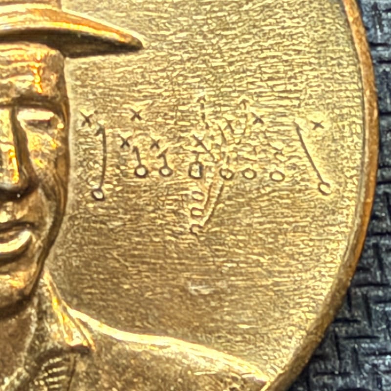 1969 USC FOOTBALL COACH  John McKay  Commemorative Medal  TOKEN 00903 - Image 2