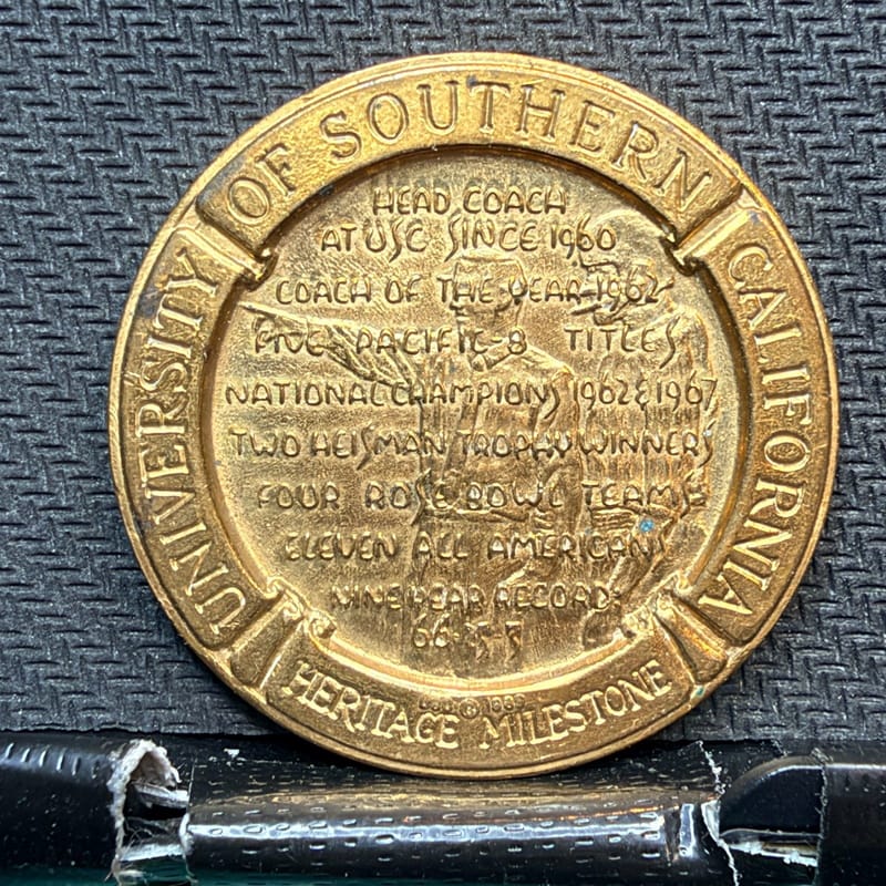1969 USC FOOTBALL COACH  John McKay  Commemorative Medal  TOKEN 00903 - Image 6