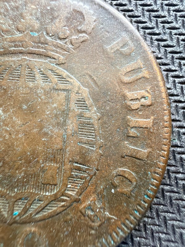 1820 PORTUGAL 40 REIS PATACO LARGE BUST 00906 - Image 8