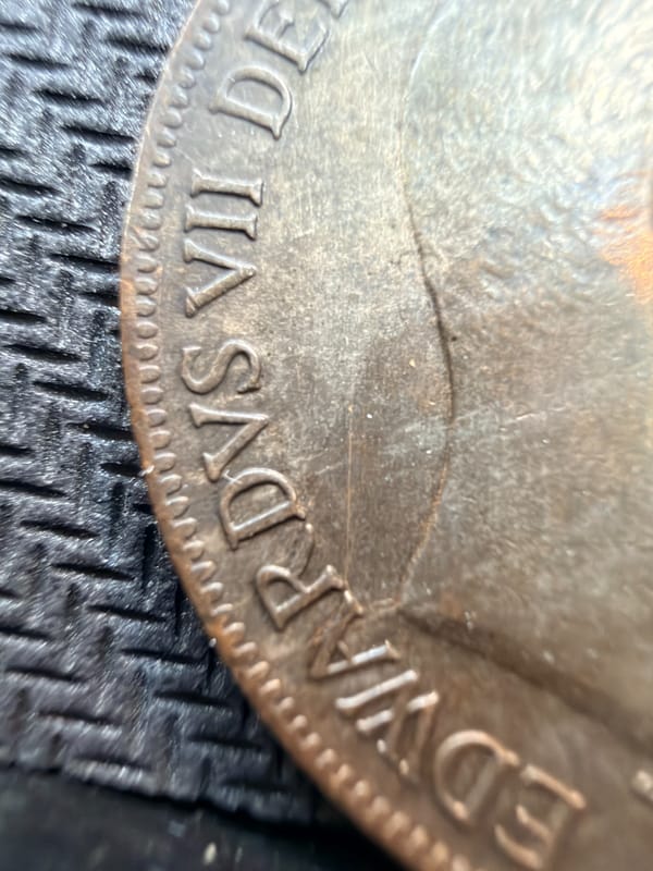 Great Britain 1909 Penny 1d High Tide Variant VF 00907 - Image 4