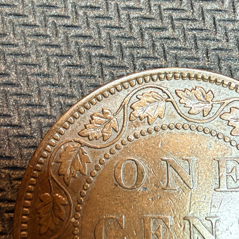 1893 CANADA PENNY CENT UNCOMMON HIGH QUALITY COIN 00908BB2 - Image 4
