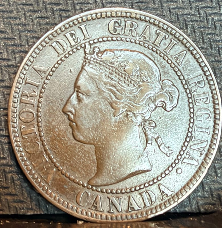 1893 CANADA PENNY CENT UNCOMMON HIGH QUALITY COIN 00908BB2 - Image 5