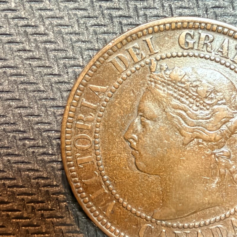 1893 CANADA PENNY CENT UNCOMMON HIGH QUALITY COIN 00908BB2 - Image 8