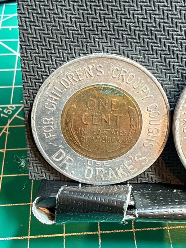 Vintage Encased Penny LOT Las Vegas Club Casino & Doctor Drake's Cent 00912 - Image 8