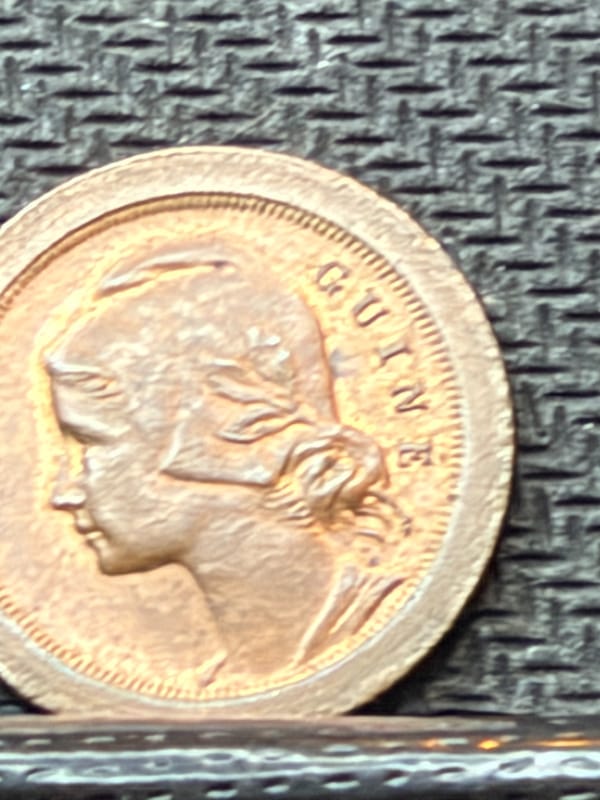 1933 Portuguese Guinea-Bissau 5 Centavos Coin - Portugal Colony, Copper 00913BB1 - Image 6