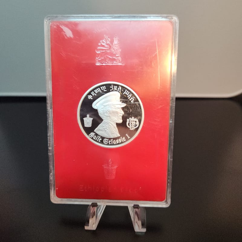 1972 Ethiopia Rastafari 25g .999 Hailé Selassié I - Image 3