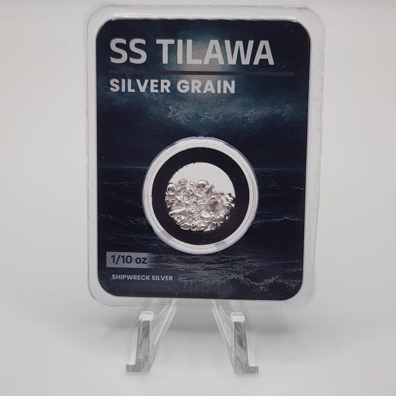 SS Tilawa Shipwreck 1/10 oz Silver Grain - Image 1