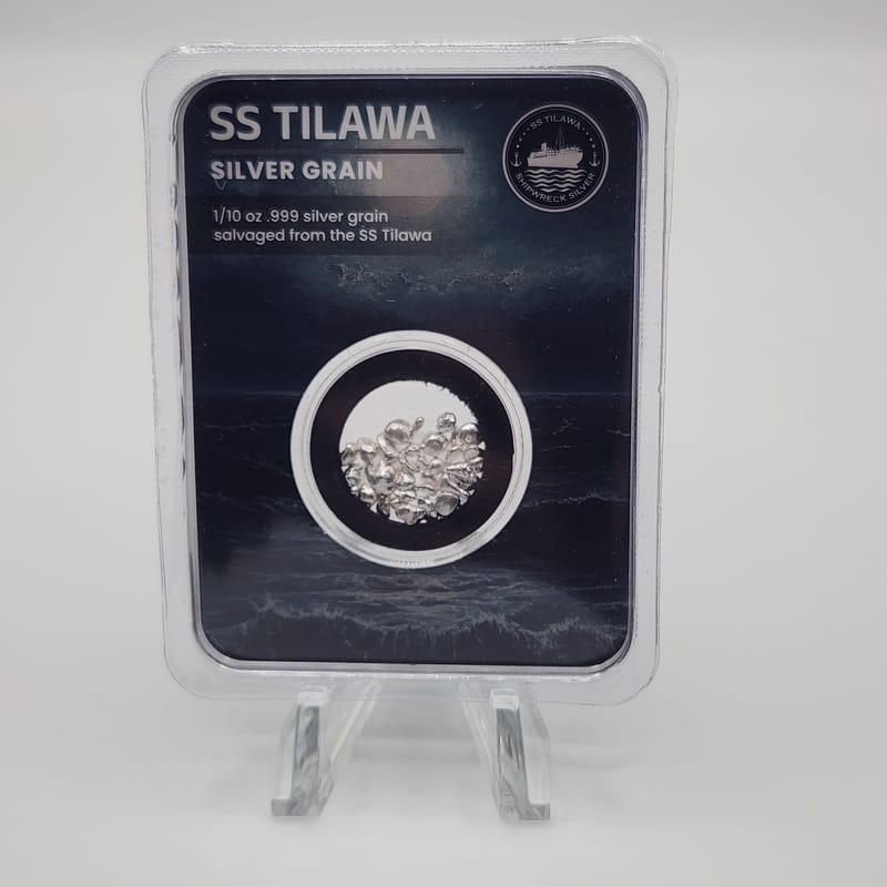 SS Tilawa Shipwreck 1/10 oz Silver Grain - Image 2