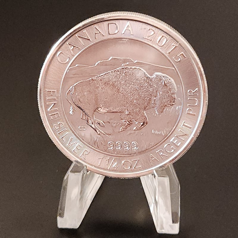 2015 Canada Bison 1.25oz .999 - Image 1