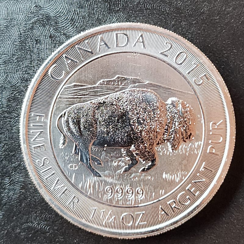 2015 Canada Bison 1.25oz .999 - Image 4