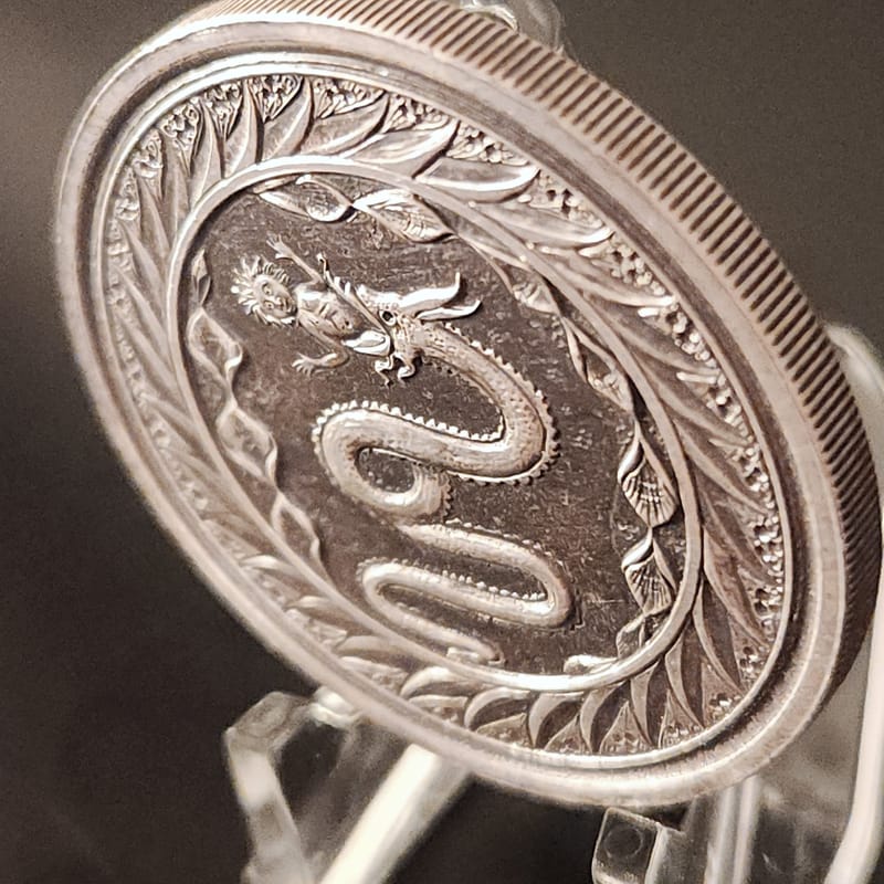 2020 Serpent of Milan 1oz .999 Silver Antiqued - Image 5