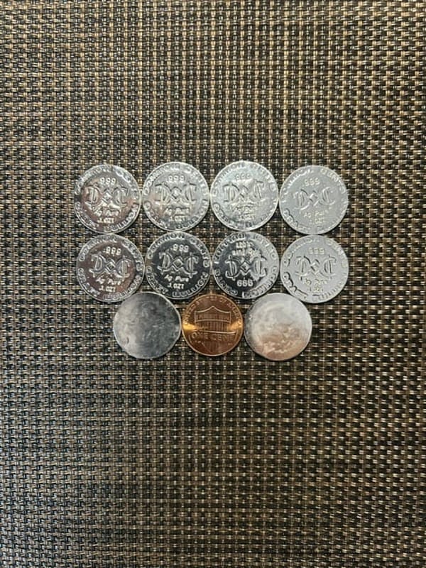1/10 oz Silver Rounds (Lot of 10) - Image 5