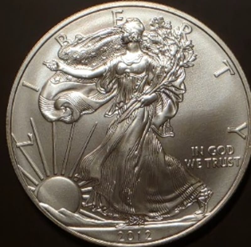 2012 $1 American Silver Eagle 1oz BU - Image 1