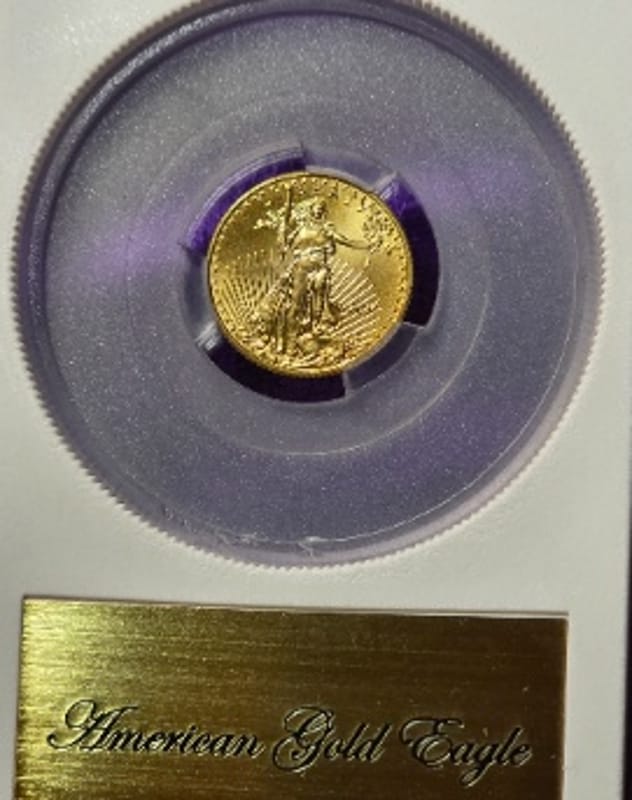 2010 $5 1/10th oz American Gold Eagle Uncirculated - Image 2
