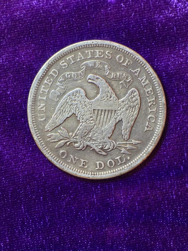 1871 Seated Liberty Dollar  - Image 3