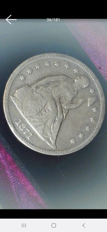 1871 Seated Liberty Dollar  - Image 7
