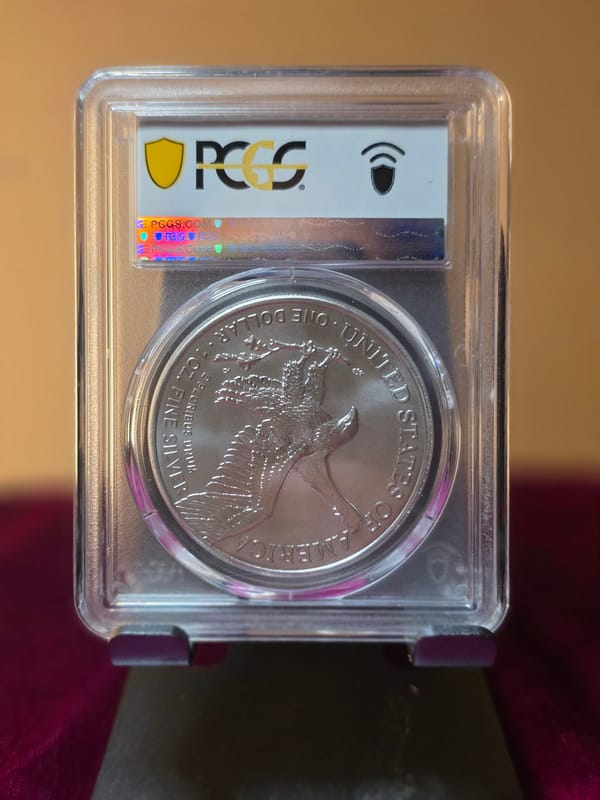 NEW NEW 2023-W American Silver Eagle ms70 - Image 2