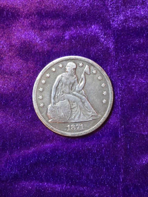 1871 Seated Liberty Dollar  - Image 5