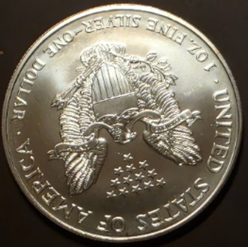 1999 $1 1oz American Silver Eagle BU - Image 2