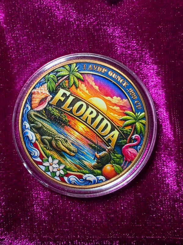 LOT: 2. .999 Copper.  2x 1oz FLORIDA   - Image 3