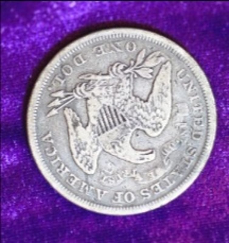1872 SEATED LIBERTY DOLLAR-ULTRA RARE  - Image 3