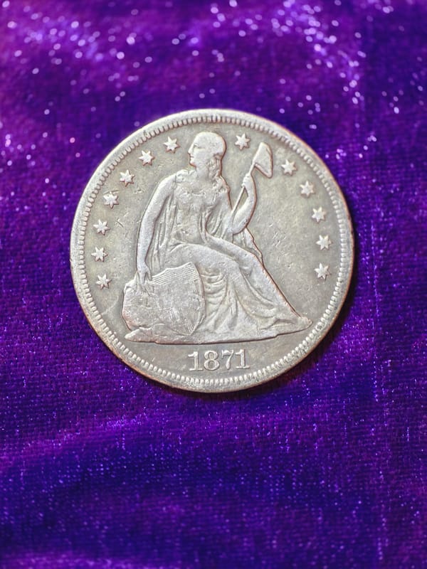 1871 Seated Liberty Dollar  - Image 4