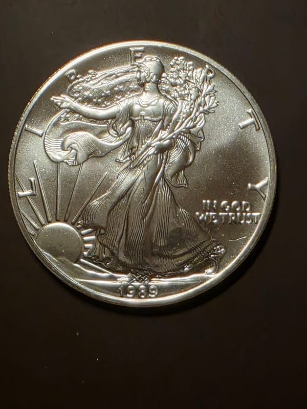 1989 S$1 American Silver Eagle 1oz  - Image 1