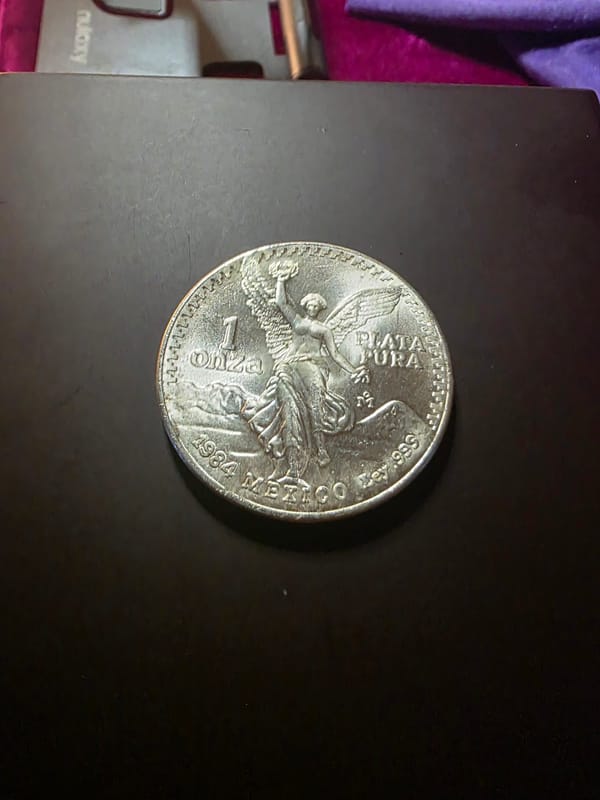 1984 1oz Silver Mexican Libertad  - Image 2