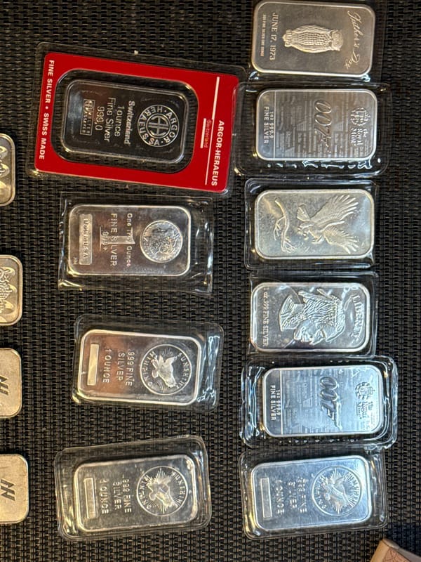 1oz bars .999 silver - Image 1