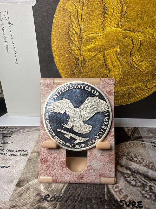 1/4 LB Giant  quarter 2022 silver eagle - Image 1
