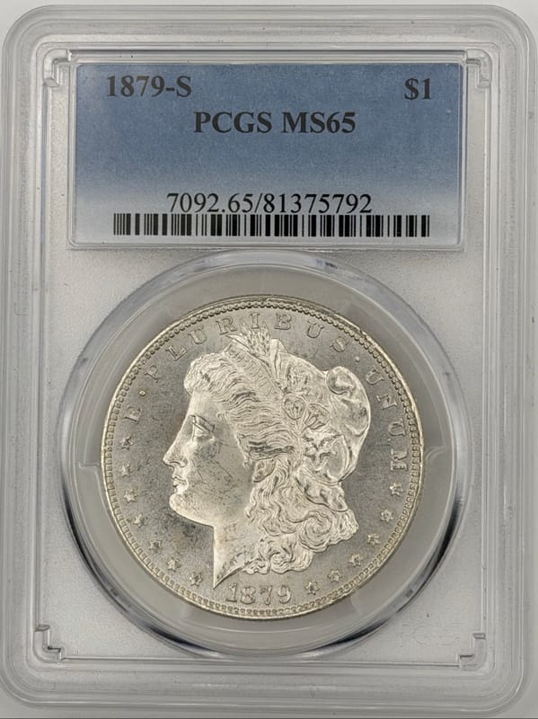 1879-S Morgan Silver Dollar PCGS MS65 - Image 1